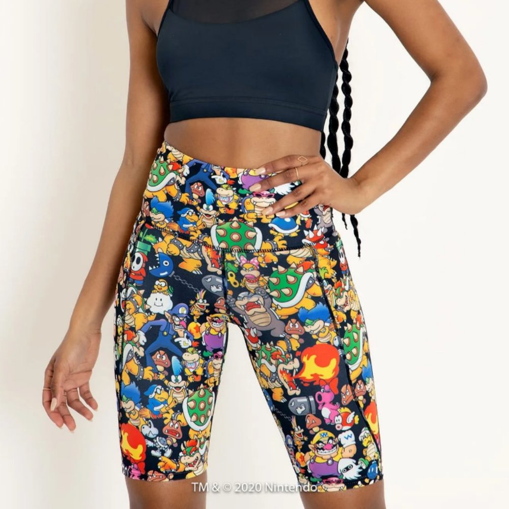 Blackmilk Super Mario Enemies HW Bike Pants